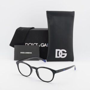 Dolce & Gabbana DG5090 501 Round Eyeglasses 50mm - Black